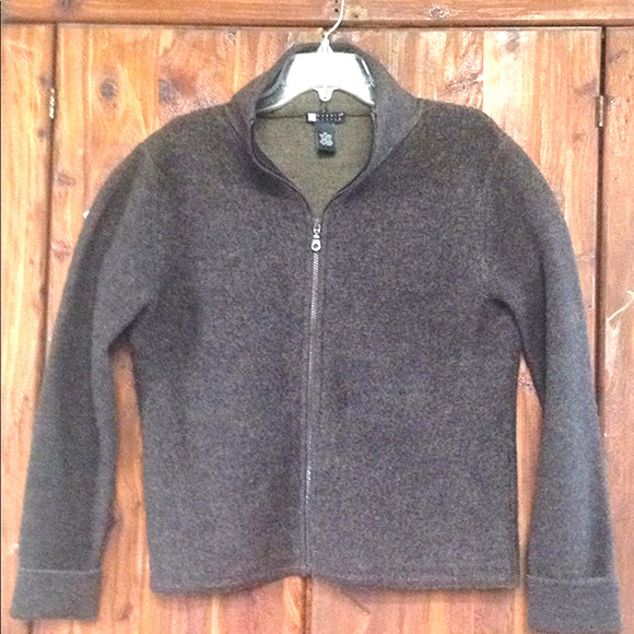 Carole Little Jackets & Blazers - Carole Little Brown 100% Wool Zip-Up Jacket | M Carole Little Jackets & Blazers - Carole Little Brown 100% Wool Zip-Up Jacket | M